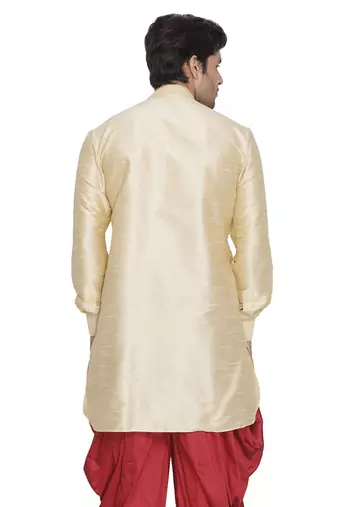 Gold Silk Blend Kurta