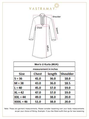 Gold Silk Blend Kurta 5