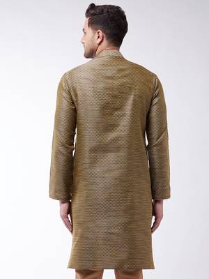 Black Silk Blend Kurta 3