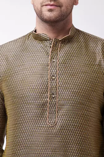 Black Silk Blend Kurta
