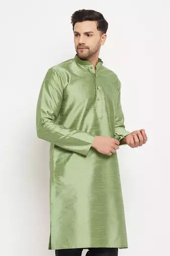 Light Green Silk Blend Kurta
