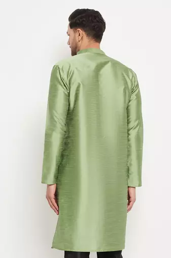 Light Green Silk Blend Kurta
