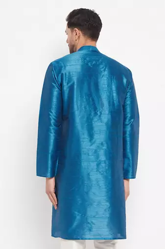 Dark Green Silk Blend Kurta
