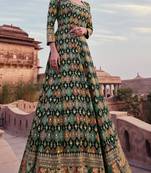 Multi Embroidered Georgette Free Size Stitched Anarkali Salwar Suit
