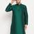 Men'S Green Silk Blend Kurta