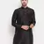 Black Silk Blend Kurta