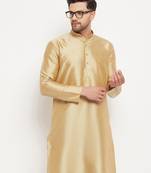 Gold Silk Kurta
