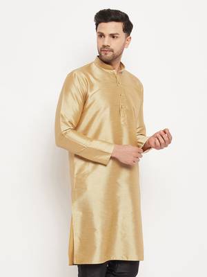 Gold Silk Kurta 2