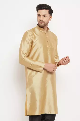 Gold Silk Kurta