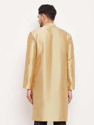 Gold Silk Kurta 3