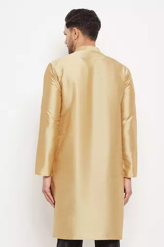 Gold Silk Kurta