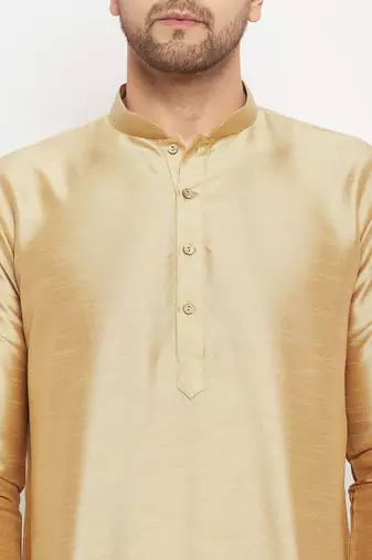 Gold Silk Kurta