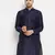 Dark Blue Silk Blend Kurta