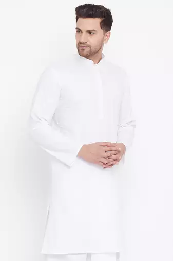 White Cotton Kurta