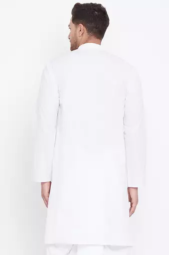 White Cotton Kurta