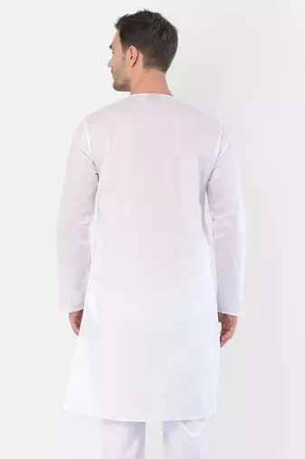 White Cotton Addi Kurta