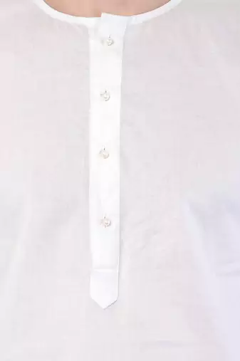 White Cotton Addi Kurta