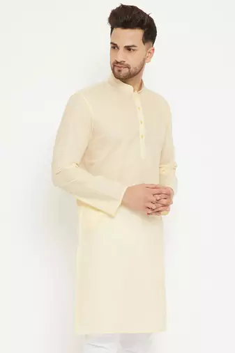 Cream Cotton Kurta