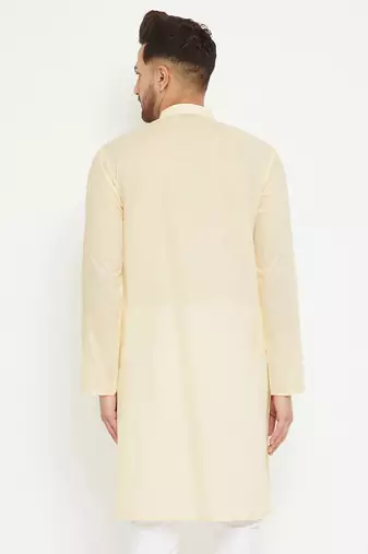 Cream Cotton Kurta