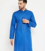 Blue Cotton Kurta