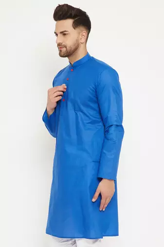 Blue Cotton Kurta