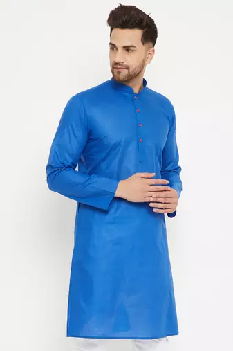 Blue Cotton Kurta