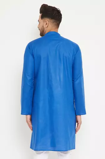 Blue Cotton Kurta