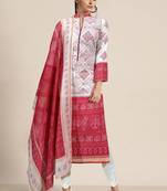 Fashion petals solid poly reyon kurti with leggings dupatta set