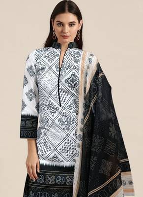 Fashion petals solid poly reyon kurti with leggings dupatta set 2