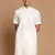 Cream Cotton Blend Kurta