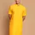 Mustard Cotton Blend Kurta