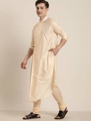 cream viscose blend kurta 2
