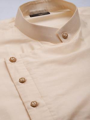 cream viscose blend kurta 4
