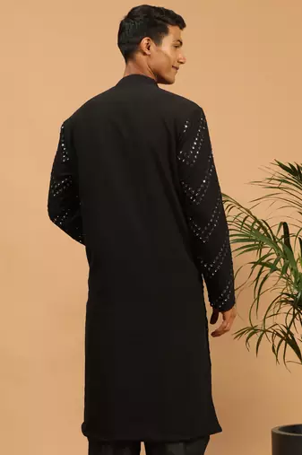 Black Georgette Kurta