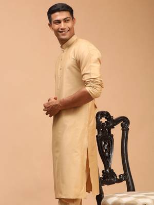 Rose Gold Viscose Kurta 2