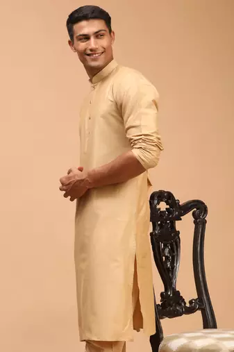 Rose Gold Viscose Kurta