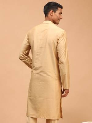 Rose Gold Viscose Kurta 3