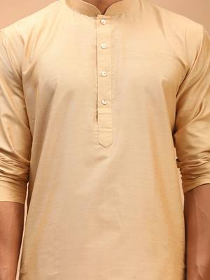 Rose Gold Viscose Kurta 4
