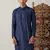 Navy Blue Viscose Kurta