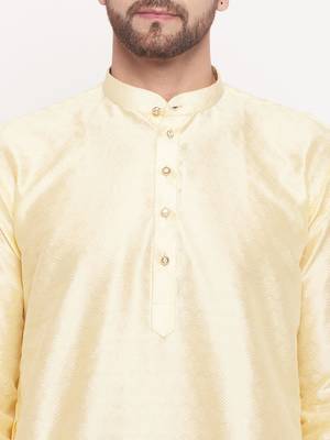 Beige Silk Blend Kurta 4