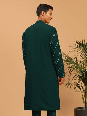 Green Georgette Kurta 3