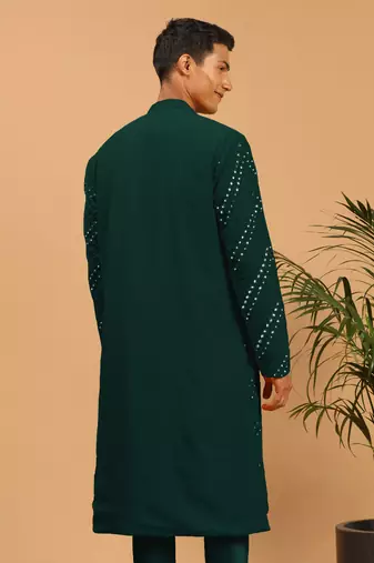 Green Georgette Kurta