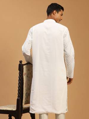  white georgette kurta 3