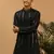 Black Viscose Kurta