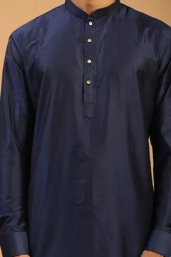 Navy Blue Viscose Kurta