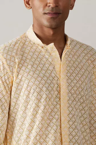 Yellow Georgette Kurta