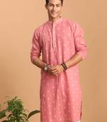 Pink Cotton Kurta