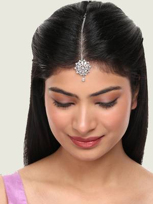 Stylish and antique celebrity inspired latest trendy stylish head jewellery for women's and girls 5