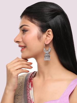 Stylish and antique multi-handmade celebrity inspired latest trendy earrings for women's and girls 2