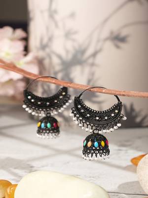 Antique multi-handmade celebrity inspired latest trendy stylish earrings for women's and girls 4